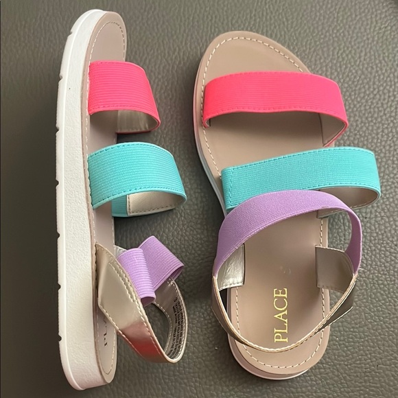 Place Other - Place Pink and Blue Sandals Modern Casual Design